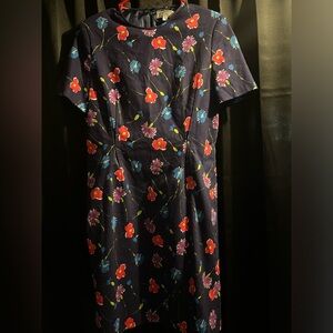 Christian Alta Moda New York Dress Blue Floral Dress